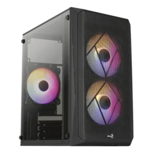 Case Aerocool CS-107 Minitorre Negro MicroATX RGB USB2.0 USB 3.0 Panel Acrilico