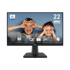 Monitor Msi Pro MP225 21.5" LED FHD 1920 x 1080 1ms pantalla antiparpadeo con certificación TUV Eyes Ergo